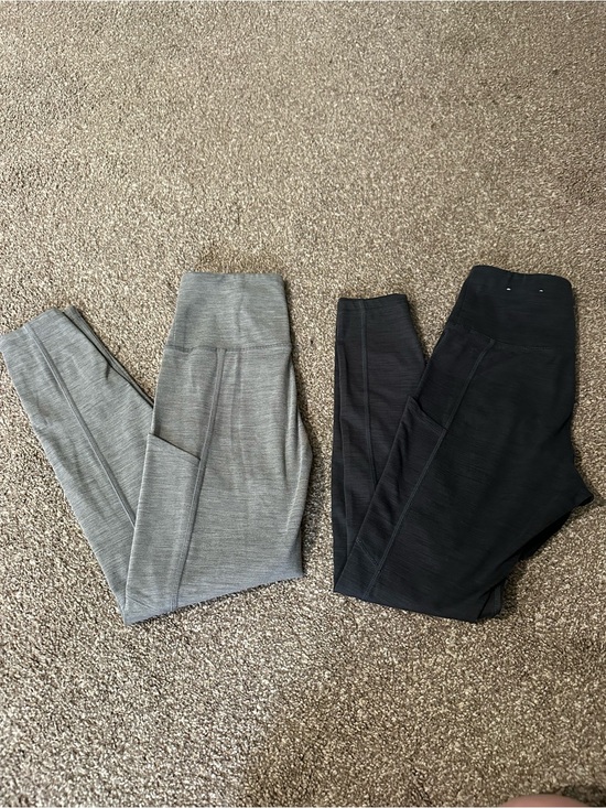 American Eagle Outfitters Pants - American Eagle Outfitters High-Waist Leggings Duo – Gray & Black